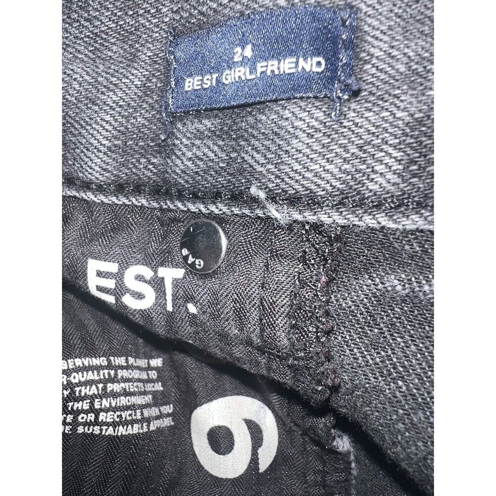 Gap 1969 Jeans Women's Size 24 Best Girlfriend Ash Grey - Picture 3 of 3